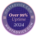 Over 99% Uptime 2024